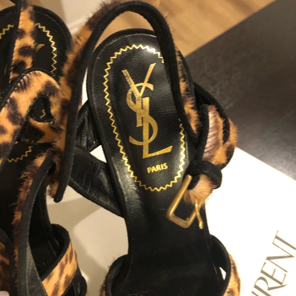 Saint Laurent Tribute Leopard Heels - Picture 8 of 8